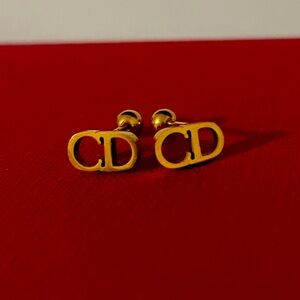 Inspired CD stud earrings